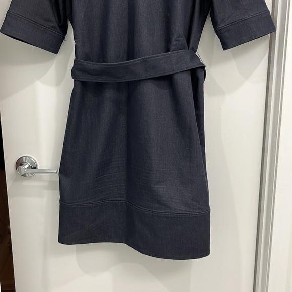 Barely worn halogen dark denim jean jean dress - Picture 7 of 7